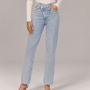 Abercrombie & Fitch Ultra High Rise 90's Straight Jean Vintage Size 12 Long